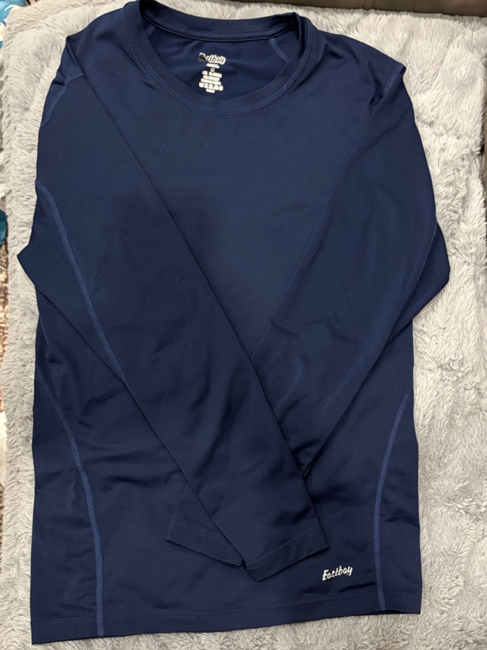 Eastbay Navy Long Sleeve Performance Top